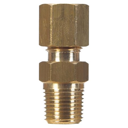 Homeplus+ ATC 3/8 in. Compression X 1/4 in. D Male Brass Connector 6JC120110701020